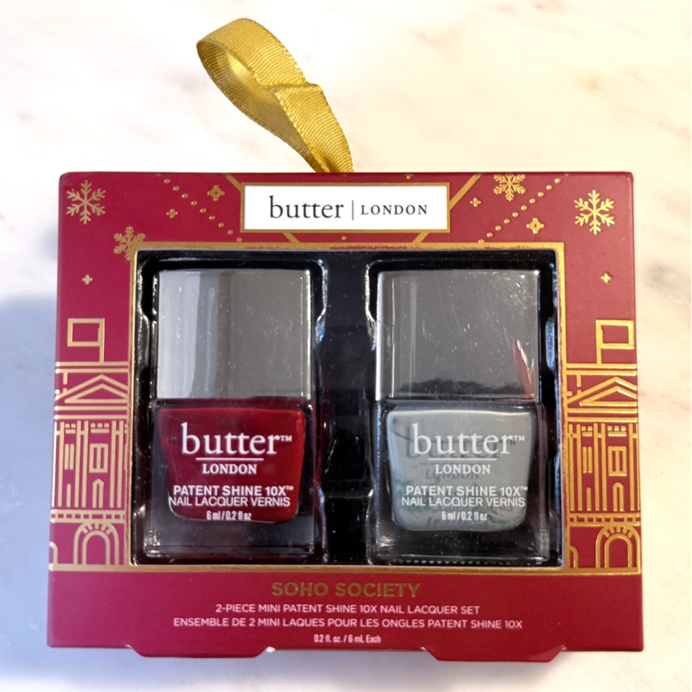 Butter London Soho Society Nail Lacquer Set - Red and Gray